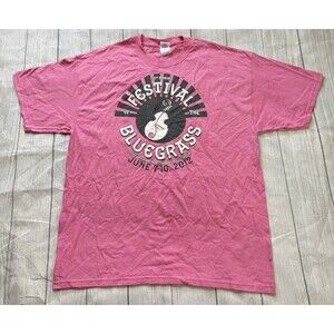 Kentucky Festival Of The Bluegrass Staff T Shirt Lexington Size XL 39th Ann 2012